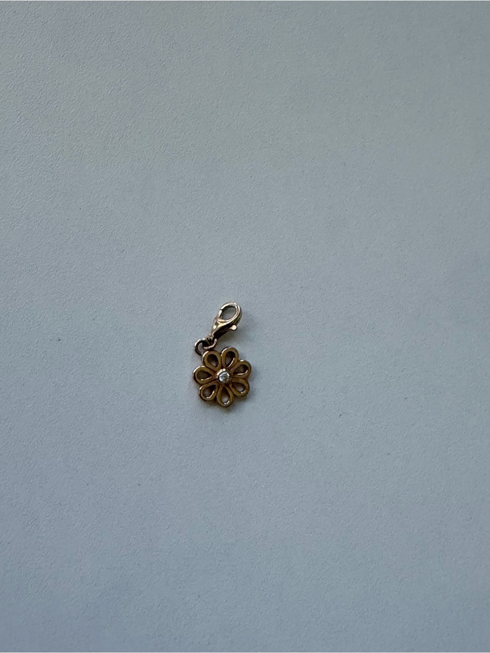 Thomas Sabo Gold Plated Sterling Silver Daisy Charm Authentic - Picture 2 of 7